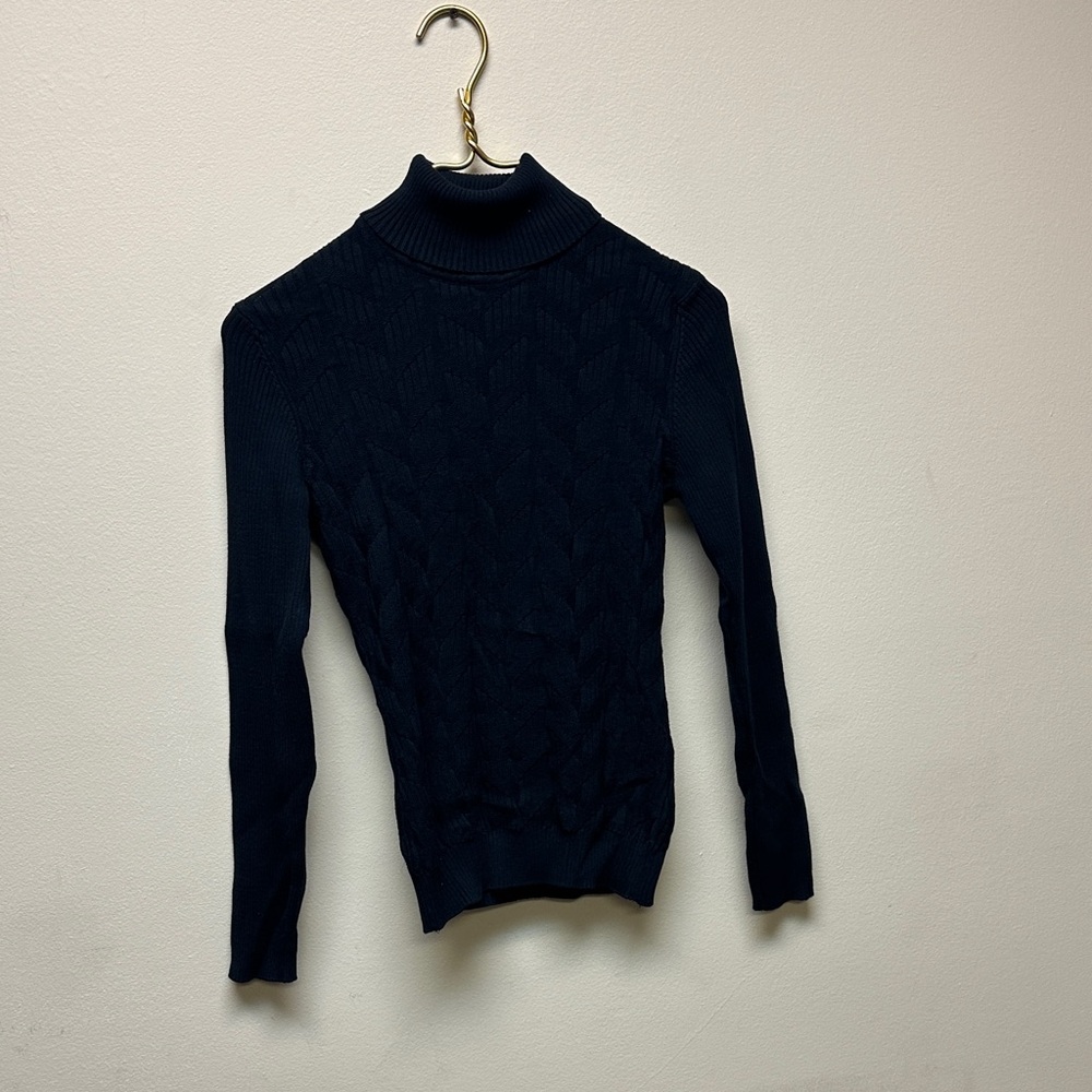 Raymond Dark Blue Women's Turtleneck Sweater